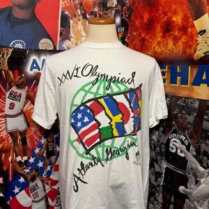 Vintage 1996 Atlanta Olympics XXVI T Shirt Mens Adult Large USA